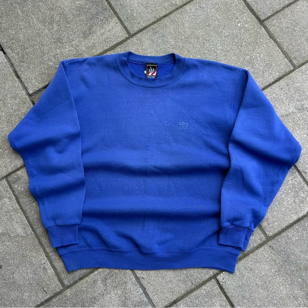 Vintage U.S.A blue Olympic crewneck